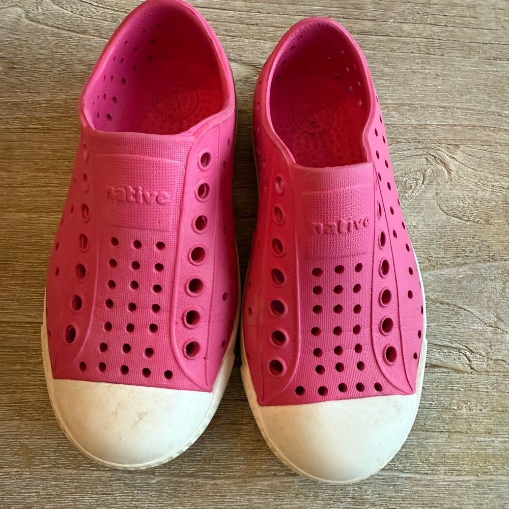 Native Fuchsia Perforated Slip-Ons